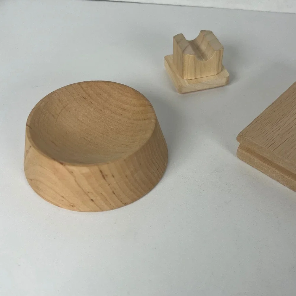 Kinderkram Wooden Toy Replacement Parts‎ Natural Wood Blocks Set of 4 Germany